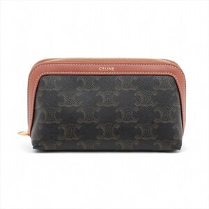 Celine Triomphe Leather Shoulder Brown